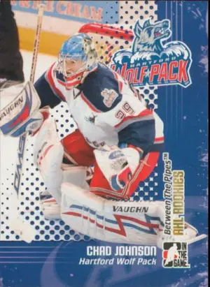 2009-10 BETWEEN THE PIPES - CHAD JOHNSON #AR-01 AHL ROOKIES