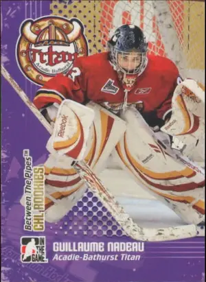 2009-10 BETWEEN THE PIPES - GUILLAUME NADEAU #CR-07 CHL ROOKIES
