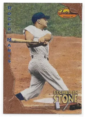 1994 Ted Williams Etched In Stone #ES4 Roger Maris "1961"