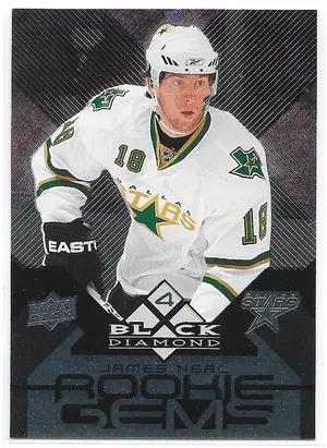 2008-09 Black Diamond #195 James Neal RC (Quadruple Diamond, Rookie Gems)