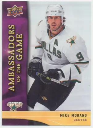 2009-10 UPPER DECK - MIKE MODANO #AG20 AMBASSADORS OF THE GAME