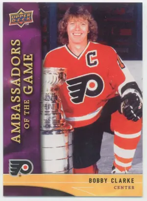 2009-10 UPPER DECK - BOBBY CLARKE #AG6 AMBASSADORS OF THE GAME
