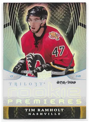 2008-09 Trilogy #118 Tim Ramholt RC (878/999)