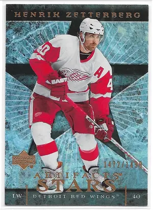 2007-08 Artifacts #126 Henrik Zetterberg (Stars) (1472/1499)