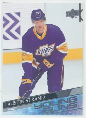 2020-21 UPPER DECK EXTENDED - AUSTIN STRAND #722 YOUNG GUNS