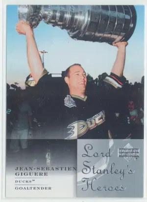 2007-08 UPPER DECK - JEAN-SEBASTIEN GIGUERE #LSH2 LORD STANLEY'S HEROES