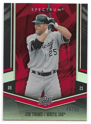 2008 Spectrum Red #23 Jim Thome (49/99)