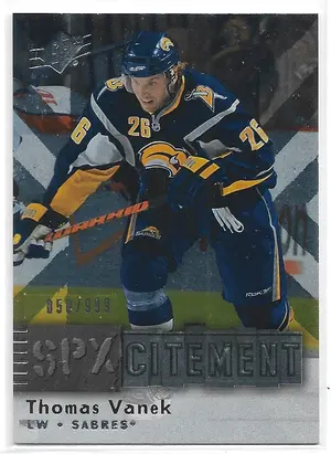 2009-10 SPx SPXcitement #X7 Thomas Vanek (050/999)