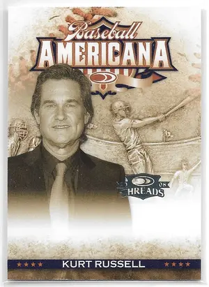 2008 Donruss Threads Baseball Americana #BA-21 Kurt Russell (253/500)