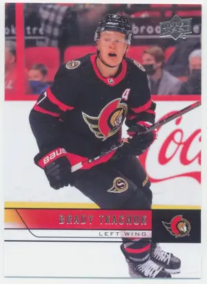 2021-22 UPPER DECK EXTENDED - BRADY TKACHUK #T-48 2006-07 UPPER DECK RETRO