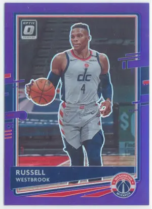 2020-21 Panini Donruss Optic - Russell Westbrook #70 Purple Prizm Parallel