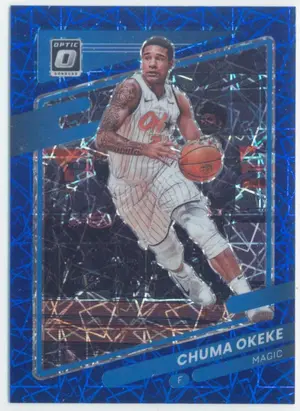 2021-22 Panini Donruss Optic - Chuma Okeke #81 Blue Velocity Prizm Parallel