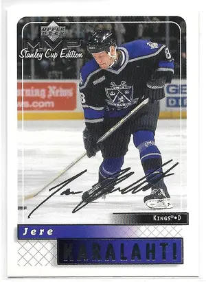 1999-00 MVP Stanley Cup Edition Silver Script #88 Jere Karalahti