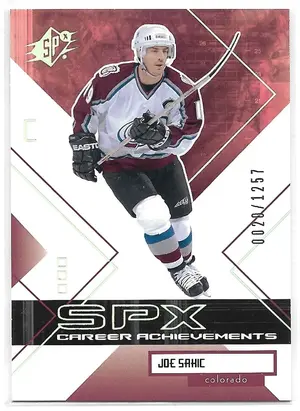 2002-03 SPx #131 Joe Sakic (Career Achievements) (0020/1257)