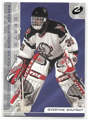 2000-01 Be A Player Signature Series He Shoots He Scores Points #NNO Dominik Hasek