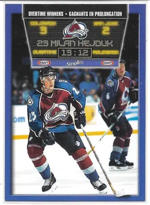 1999-00 Kraft Overtime Winners #NNO Milan Hejduk