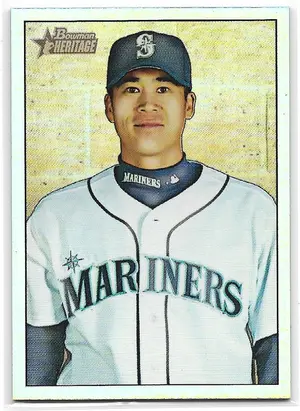 2007 Bowman Heritage Rainbow Foil #191 Kenji Johjima (No Signature)