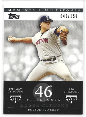 2007 Topps Moments & Milestones #20 Roger Clemens (040/150)