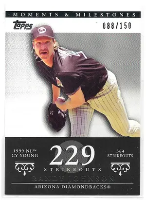 2007 Topps Moments & Milestones #55 Randy Johnson (088/150)