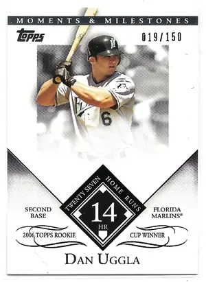 2007 Topps Moments & Milestones #61 Dan Uggla (019/150)