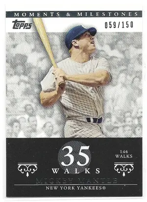 2007 Topps Moments & Milestones #77 Mickey Mantle (059/150)