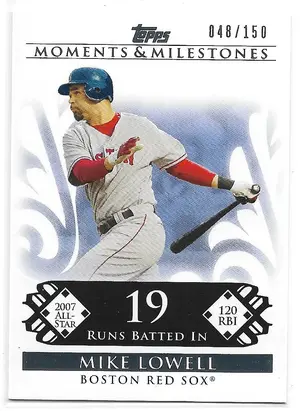 2008 Topps Moments & Milestones #102 Mike Lowell (048/150)