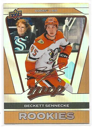 2025-26 MVP Silver Collection CDD Exclusive Copper Script #253 Beckett Sennecke RC