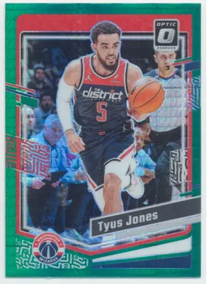 2023-24 Panini Donruss Optic - Tyus Jones #182 Green Hyper Prizm Parallel