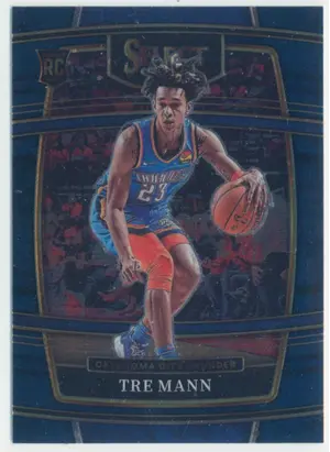 2021-22 Panini Select - Tre Mann #36 RC Concourse Blue Parallel