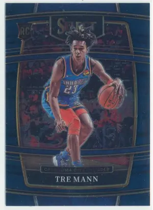 2021-22 Panini Select - Tre Mann #36 RC Concourse Blue Parallel