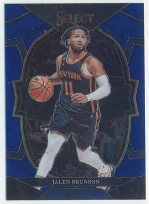2022-23 Panini Select - Jalen Brunson #22 Concourse Blue Parallel