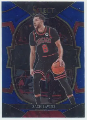 2022-23 Panini Select - Zach Lavine #34 Concourse Blue Parallel