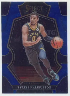 2022-23 Panini Select - Tyrese Haliburton #120 Premier Level Blue Parallel
