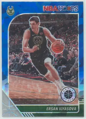 2019-20 Panini NBA Hoops Premium Stock - Ersan Ilyasova #109 Blue Cracked Ice Parallel