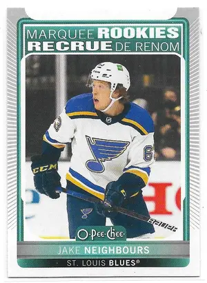 2021-22 O-Pee-Chee Update #614 Jake Neighbours RC
