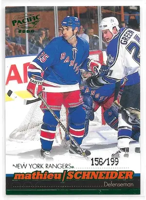 1999-00 Pacific Emerald Green #280 Mathieu Schneider (156/199)