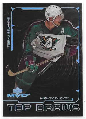 2000-01 MVP Top Draws #TD1 Teemu Selanne