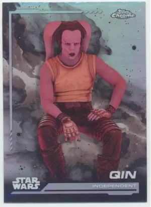 2024 Topps Chrome Star Wars - Qin #58 Rainbow Refractor Parallel