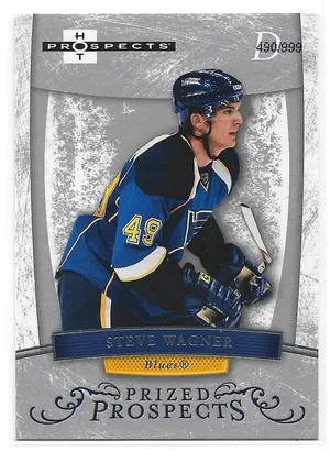 2007-08 Hot Prospects #184 Steve Wagner RC (490/999)