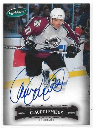 2006-07 Parkhurst Autographs #115 Claude Lemieux