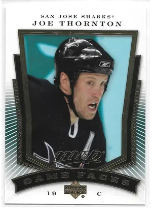 2007-08 MVP Game Faces #GF6 Joe Thornton