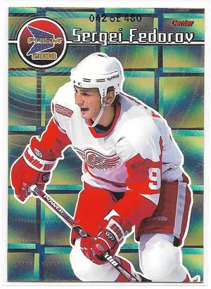 1999-00 Prism Holographic Gold #50 Sergei Fedorov (042/480)