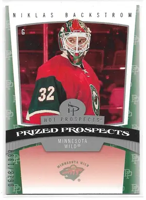 2006-07 Hot Prospects #164 Niklas Backstrom RC (0638/1999)