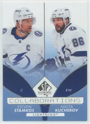 2022-23 SP AUTHENTIC - STEVEN STAMKOS/NIKITA KUCHEROV #C-16 COLLABORATIONS BLUE