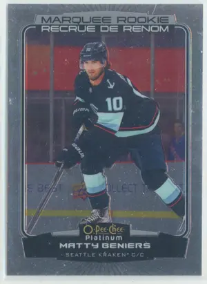 2022-23 O-PEE-CHEE PLATINUM - MATTY BENIERS #203 MARQUEE ROOKIE
