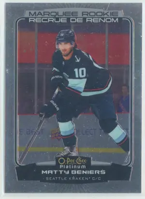 2022-23 O-PEE-CHEE PLATINUM - MATTY BENIERS #203 MARQUEE ROOKIE