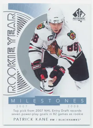 2017-18 SP AUTHENTIC - PATRICK KANE #RYM-PK ROOKIE YEAR MILESTONES
