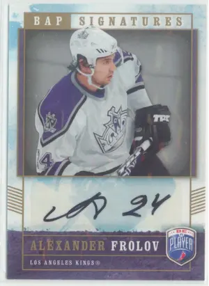 2006-07 BE A PLAYER - ALEXANDER FROLOV #AF SIGNATURES