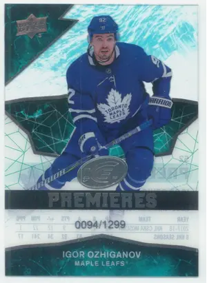 2018-19 UPPER DECK ICE - IGOR OZHIGANOV #52 ICE PREMIERES 94/1299