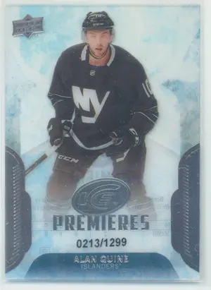 2016-17 UPPER DECK ICE - ALAN QUINE #114 ICE PREMIERES 213/1299